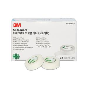 3M 쓰리엠 마이크로포 종이반창고 1530-0 백색 24개입