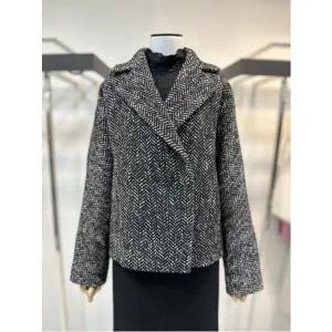 [아이잗컬렉션][더아이잗컬렉션] 헤링본 숏 코트 (CPAA0CTY21)_DG