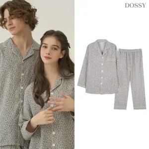 실크핏 제인 긴팔 커플 잠옷 세트