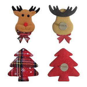 설렘하우스 크리스마스 트리 루돌프 코사지 브로치 뱃지