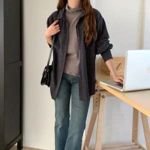 [하프클럽/]머느크 코듀로이 포켓 포인트 루즈핏 남방