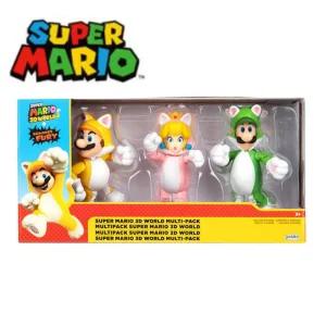 토이진 슈퍼마리오 4인치 캐릭터피규어 3D월드 3팩 빠른배송