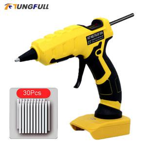 Dewalt용 전기 핫멜트 글루 건 40W 20V 배터리 없음 무선 용접 핫 에어 7mm 스틱 DIY 도구