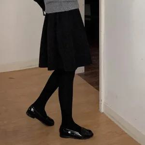 [코코블랑] 데얼즈 플레어 미디 스커트