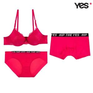 [롯데백화점]예스 핫핑크 HIP 커플속옷SET2 YSWBX505YSWPX506YSMDX505