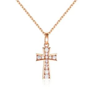 갤러리아 [비앤비골드] 18K 엔틱 스톤 십자가 펜던트 NPP40631