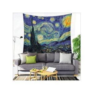 [HYIJUNVB_4B]가리개천 밤하늘 명화 패브릭 포스터 가리개