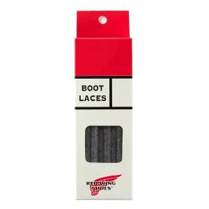 [레드윙] 플랫 왁스 신발끈 - 블랙