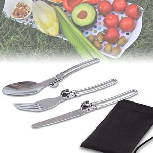 캠핑수저세트 캠핑용 접이식 포크세트 야외 피크닉 취사도구 캠핑수저