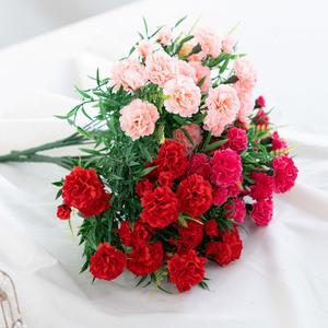 카네이션 성묘 조화 꽃 프라임 엔젤부쉬 40cm 6컬러 추모 납골당 산소 묘지 장식 소품 수목장