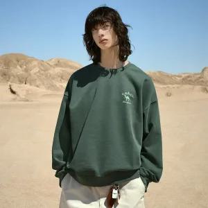 플루크 카멜 피그먼트 맨투맨 티셔츠 FMT756