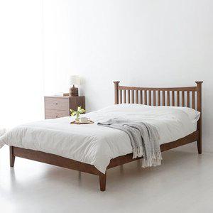 원목침대프레임 퀸침대 침실 인테리어 고무나무 침대
