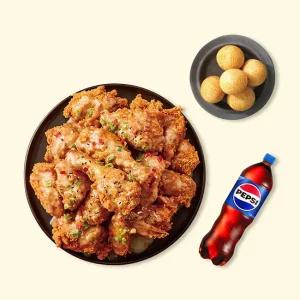 자담치킨 맵슐랭치킨+치즈볼+콜라1.25L