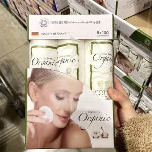 코스트코 화장솜 유기농 심플리잰틀 800매 천연 순면 독일화장솜 오가닉