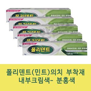 폴리덴트 후레쉬(민트) 의치부착재 70gX5개