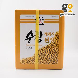 순창 재래식 된장 말통 14kg 식당용 대용량 한식