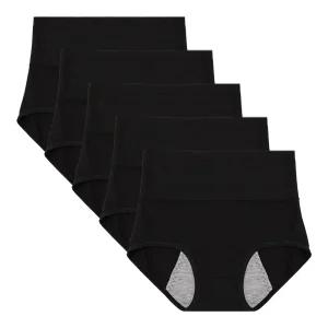 아이엠속옷 복대 위생팬티 5p 순면 여성 샘방지 생리 요실금 방수 빅사이즈