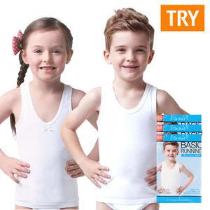 (30%즉시할인) TRY 키즈런닝택1 (3매입) 아동런닝 아동속옷