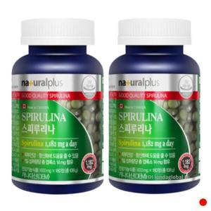 내츄럴플러스 스피루리나 피부건강 항산화 180정 X2