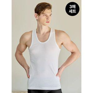 [TRY] 순면 남성 민소매런닝 3매_P307639969
