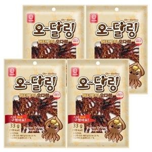 한진식품 오달링 버터구이 오다리 33g 4개