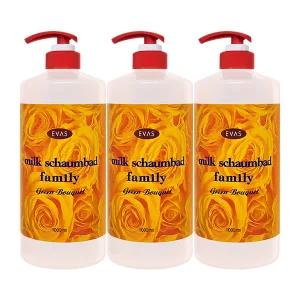 에바스 밀크 샴바드 7호 그린 부케향 1000ml 3개팩
