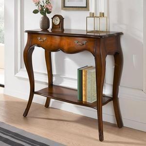 [JHP3RT0T_51AN]브라운 엔틱 화장대 테이블 콘솔S