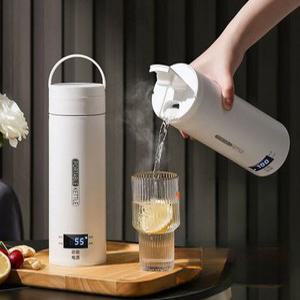 휴대용 전기포트 텀블러 무선 HC-301 여행 스텐 커피 전기텀블러 포트기 겸용