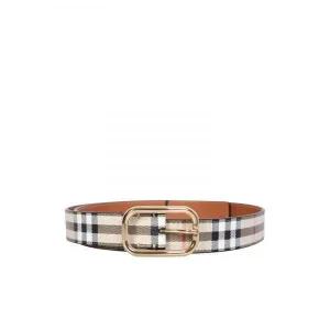 [버버리]checkered leather belt   65626379