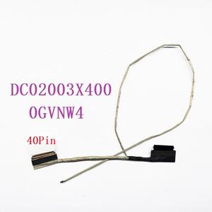 델 인스피론 노트북 LED LCD LVDS 비디오 케이블 15-3511 15-3510 15-3515 0GVNW4 DC02003X400 40 핀