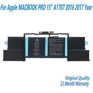 호환 애플 맥북 프로용 노트북 배터리 A1820 15 인치 A1707 2016 2017MLH32CH A 11.4V 6667mAh