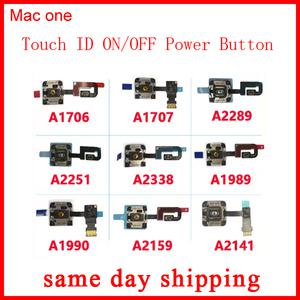 A1706 A1707 A1989 A1990 A2159 A2141 A2289 A2251 A2338 호환 맥북 프로 전원 온 오프 버튼용 터치 ID 버