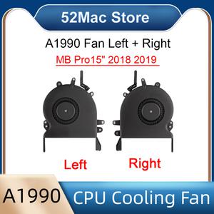 노트북 CPU 쿨러 냉각 FAN 세트 호환 맥북 프로 레티나 15 인치 2018 2019EMC 3215 EMC 3359 A1990