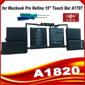 호환 애플 맥북 프로용 노트북 배터리 도구 11.4V A1820 15 인치 A1707 2016 중반 2017 후반 EMC3072 3162