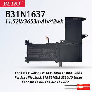 B31N1637 노트북 배터리 ASUS X510 X510UA X510UF X510UQ X510UN X510UAR 비보북 S15 S510UA S510UQ S510U