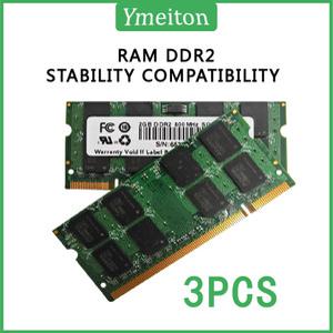 Ymeiton 노트북 메모리 범용 모듈 램 1.5V PC2 800Mhz 240 핀 노트 카드 DDR2 2GB 3 PCs