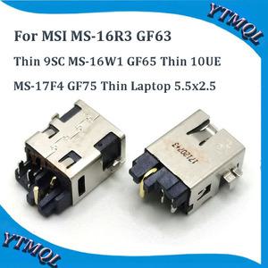 MSI MS-16R3 DC 전원 잭 커넥터 얇은 9SC MS-16W1 GF65 10UE MS-17F4 GF75 노트북 5.5x2.5 MS-16R1