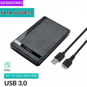 2.5 인치 HDD 인클로저 SATA to USB 3.0 외장형 하드 드라이브 케이스 노트북 PC 액세서리6Gbps 속도 SSD