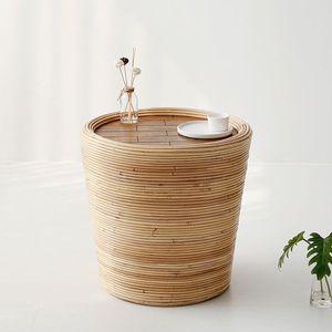 원형테이블 커피테이블 망고나무 라탄 MK23872