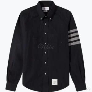 톰브라운 25 솔리드 플란넬 셔팅 4 바 네임택 스트레이트 핏 셔츠 MWL272A 05245 415