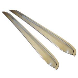 봉고3 더블캡 2열 블랙크롬 선바이저 2P / 빗물받이 햇빛가리개 썬바이져