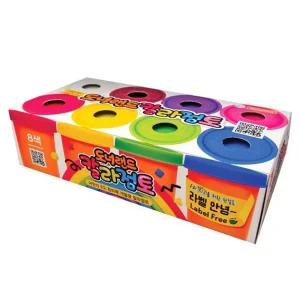 (8색) 칼라점토/색점토/세트/점토/컬러/클레이/클래이/놀이/색깔/찰흙/만들기/칼라/DIY/가정용/공예용/공예