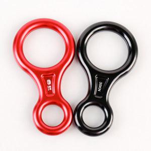 탈출 단어 하강 야외 홀드 빨간색 8링 암벽 로프 래플링 그림 등반