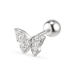 [도로시]14k 브릴 아이레 나비 피어싱(랩 다이아몬드)(1개)