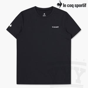 [하프클럽/르꼬끄 스포르티브]르꼬끄 레귤러핏 폴리스판 반팔티 QP123GRS21 BLK