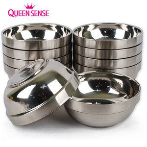 세신 BOO 스텐 이중 탕기-10개세트 면기 냉면기 스텐그릇 식당 업소 국그릇 갈비탕 칼국수 비빔기 우동기