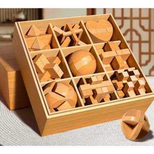 캐스트퍼즐 원목 난이도 두뇌게임 자극 교육 장난감