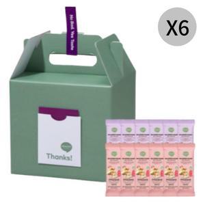 헬시플레이스 빼바 리얼 초콜릿 프로틴바 선물 set X6