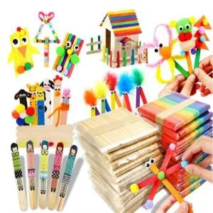 하드바 하드스틱 원목 나무스틱  소) 나무색 칼라혼합 만들기재료 학습교재 나무스틱 하드바