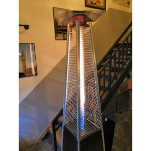 파티오 스탠드 히터 실내 골드 타워형 키높이 온열기 테라스 카페 원형 실버 제어 우산